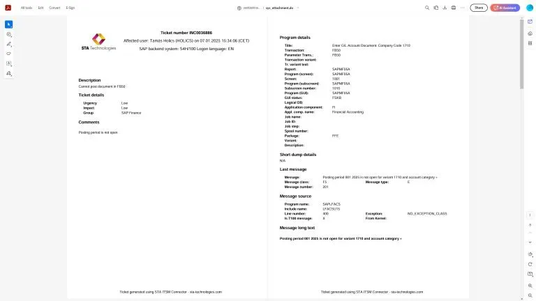 PDF with SAP technical details 1